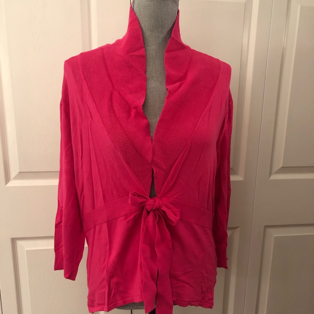 Front tie cardigan
